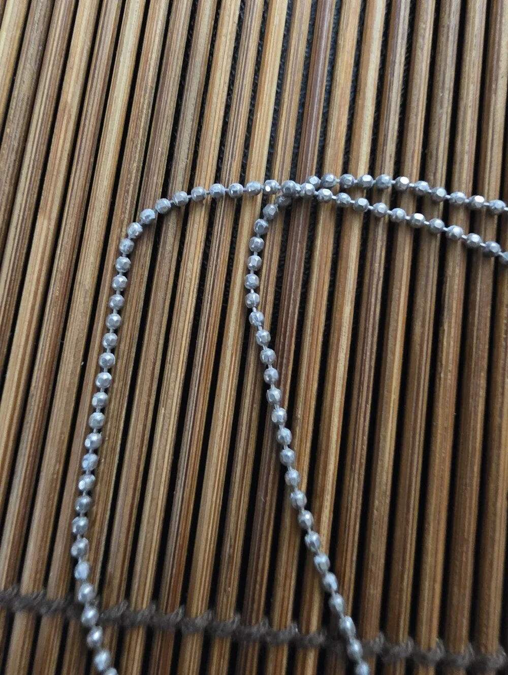925 Silver Julia Ball Chain Necklace (Vintage)